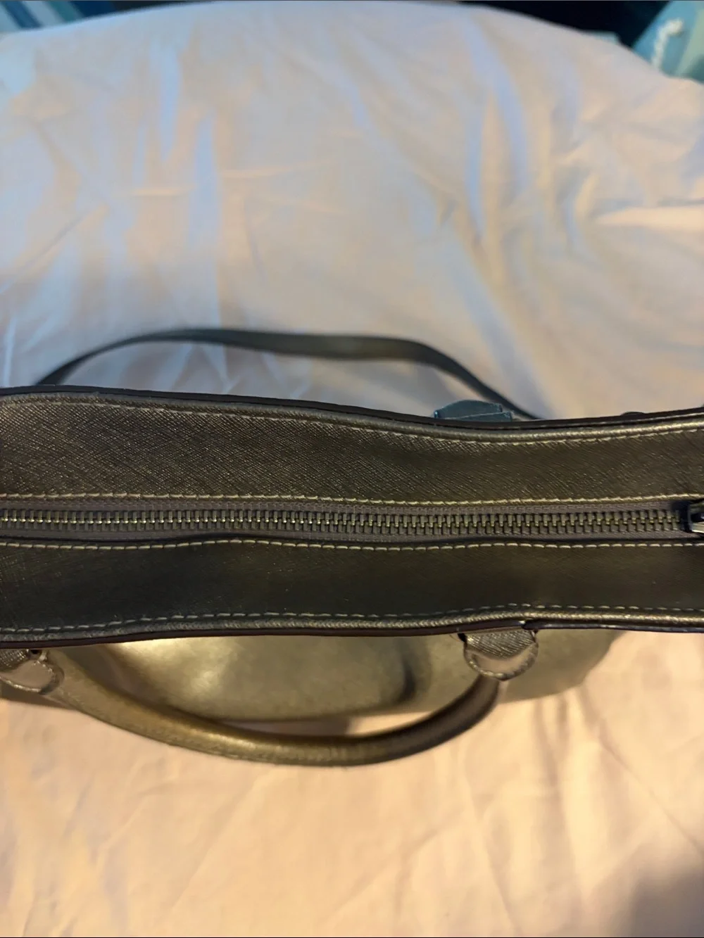 Michael Kors Metallic Bronze Studded Satchel